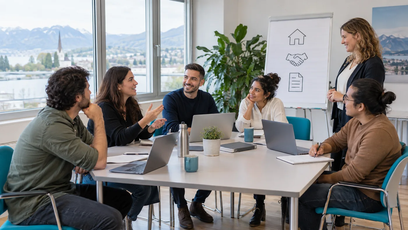 Spanischsprachige Teilnehmende in einem Kurs zur Vorbereitung auf den Schweizer Arbeitsmarkt